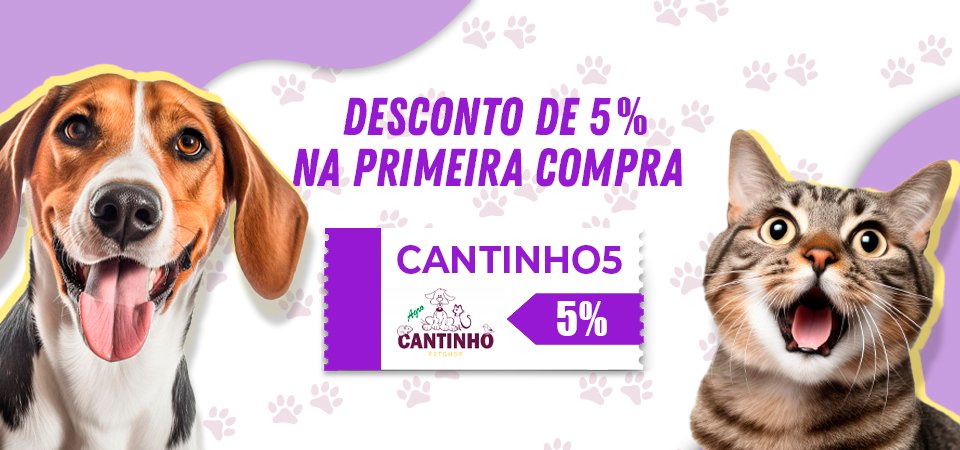 Desconto de 5% na primeira compra