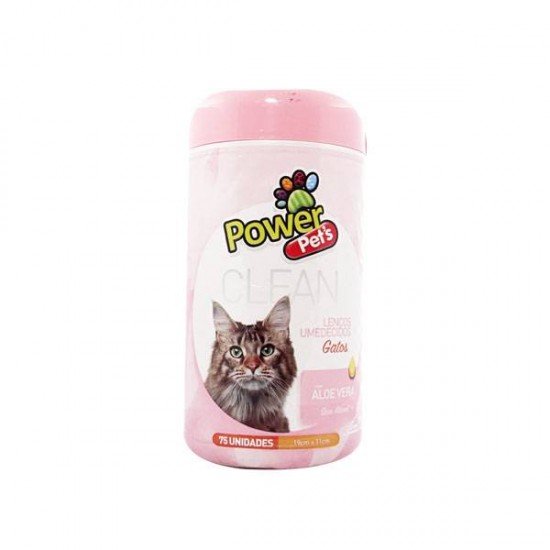 LENÇOS UMEDECIDOS GATOS POWER PET´S