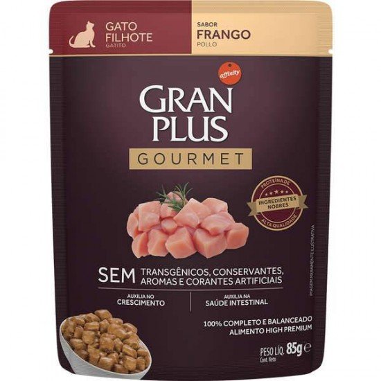 RAÇÃO ÚMIDA GRANPLUS MENU PARA CÃES FILHOTES SACHÊ SABOR FRANGO