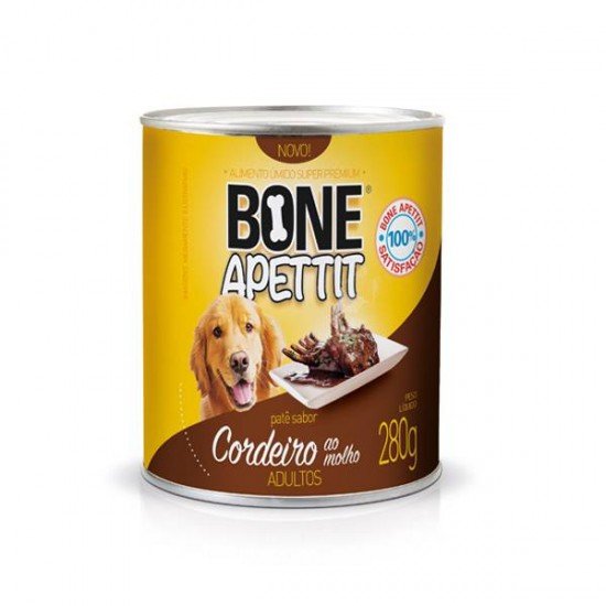LATA BONE APETTIT CORDEIRO ADULTO 280G