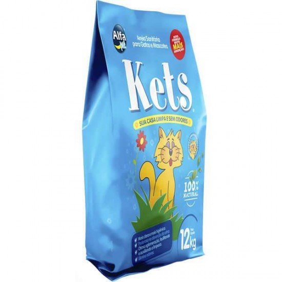 AREIA HIGIÊNICA KETS PARA GATOS