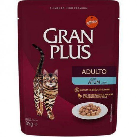 RAÇÃO ÚMIDA AFFINITY GRANPLUS SACHÊ ATUM PARA GATOS ADULTOS