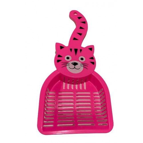 PÁ HIGIÊNICA CARINHA DE GATO COM LISTRAS