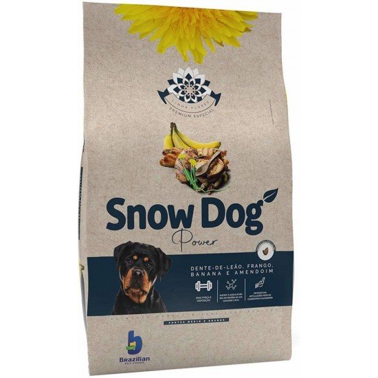 Ração Seca Snow Dog Flores Power para Cães Adultos Porte Médio e Grande 15kg Ração Seca Snow Dog Flores Power para Cães Adultos Porte Médio e Grande 15kg