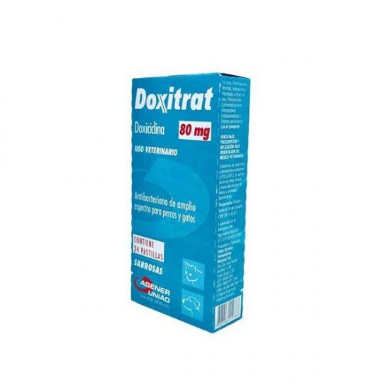 ANTIBIÓTICO DOXITRAT CAIXA COM 12 COMPRIMIDOS - 80 MG