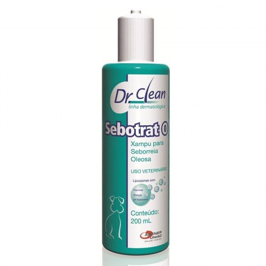 SHAMPOO DR CLEAN SEBOTRAT O PARA CÃES E GATOS 200ML