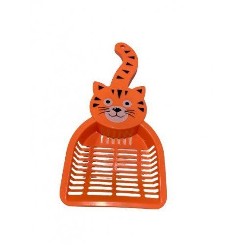 PÁ HIGIÊNICA CARINHA DE GATO COM LISTRAS