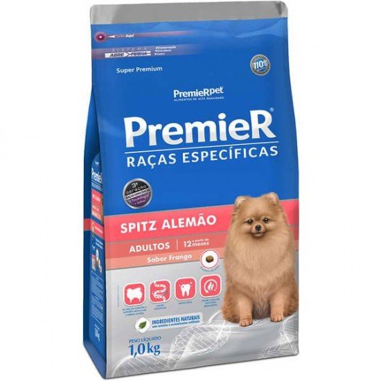 RAÇÃO PREMIER RAÇAS ESPECÍFICAS SPITZ ALEMÃO PARA CÃES ADULTOS