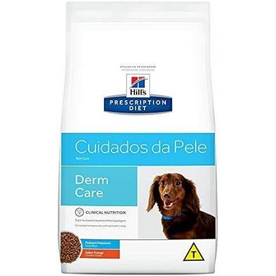 RAÇÃO SECA HILLS PRESCRIPTION DIET PEDAÇOS PEQUENOS CUIDADOS COM A PELE PARA CÃES ADULTOS 2KG