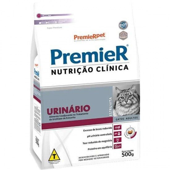 RAÇÃO PREMIER NUTRIÇÃO CLÍNICA URINÁRIO PARA GATOS ADULTOS