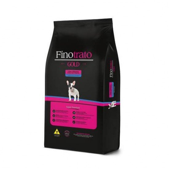 RAÇÃO SECA FINOTRATO GOLD SUPER PREMIUM PARA CÃES FILHOTES RAÇAS MINI E PEQUENAS
