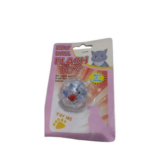 BRINQUEDO BOLA COM LUZ FLASH CAT