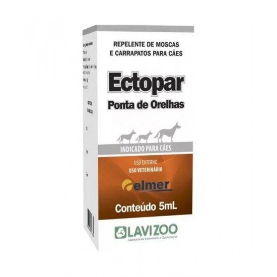 ECTOPAR PONTA DE ORELHAS MOSCAS 5ML