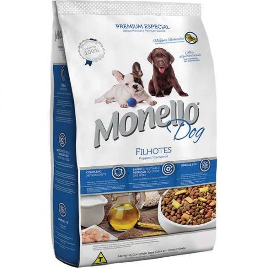 RAÇÃO SECA NUTRIRE MONELLO DOG PARA CÃES FILHOTES EM CRESCIMENTO