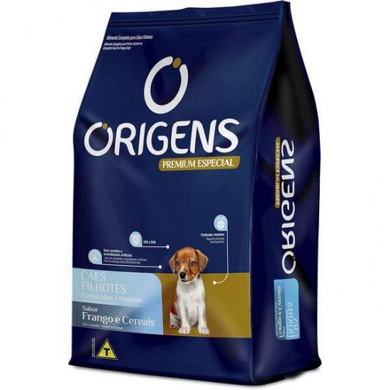 RAÇÃO ORIGENS PARA CÃES FILHOTES SABOR FRANGO E CEREAIS