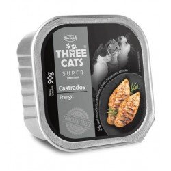 RAÇÃO ÚMIDA PATÊ THREE CATS PARA GATOS CASTRADOS SABOR FRANGO 90G RAÇÃO ÚMIDA PATÊ THREE CATS PARA GATOS CASTRADOS SABOR FRANGO 90G