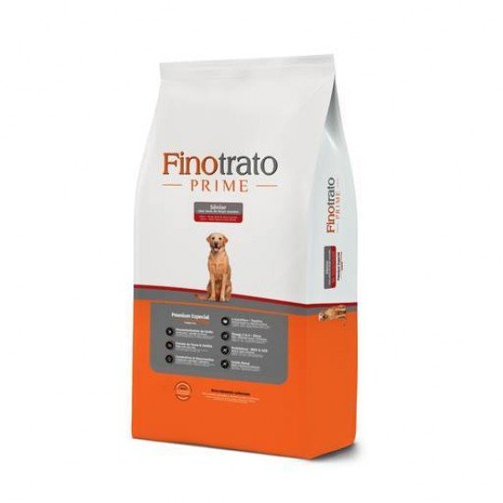 RAÇÃO SECA FINOTRATO PRIME SÊNIOR PREMIUM ESPECIAL PARA CÃES RAÇAS GRANDES 15KG