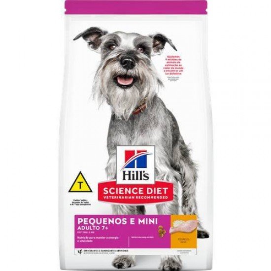 RAÇÃO HILLS SCIENCE DIET PARA CÃES ADULTO 7+ PEQUENOS E MINI