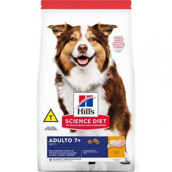 RAÇÃO HILLS SCIENCE DIET PARA CÃES ADULTO 7+ RAÇÃO HILLS SCIENCE DIET PARA CÃES ADULTO 7+