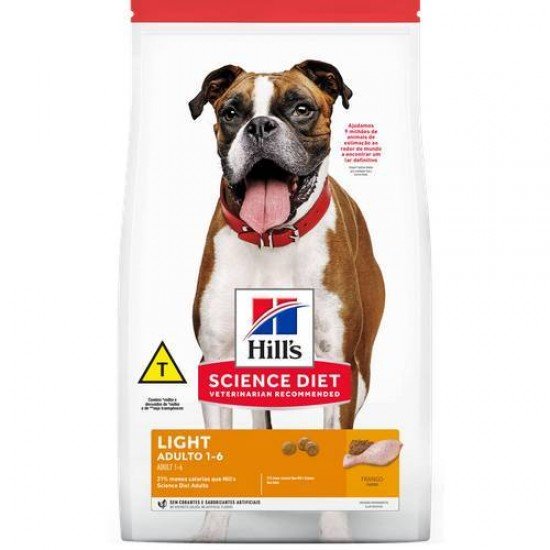 RAÇÃO HILLS SCIENCE DIET PARA CÃES ADULTO LIGHT
