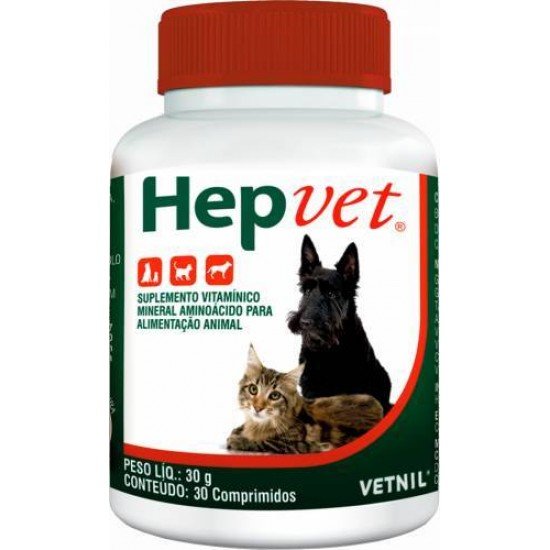 HEPVET VETNIL 30 COMPRIMIDOS