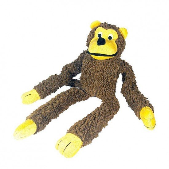 MACACO CHALESCO BRINQUEDO PARA CÃES PELÚCIA MARROM