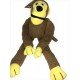 MACACO CHALESCO BRINQUEDO PARA CÃES PELÚCIA MARROM