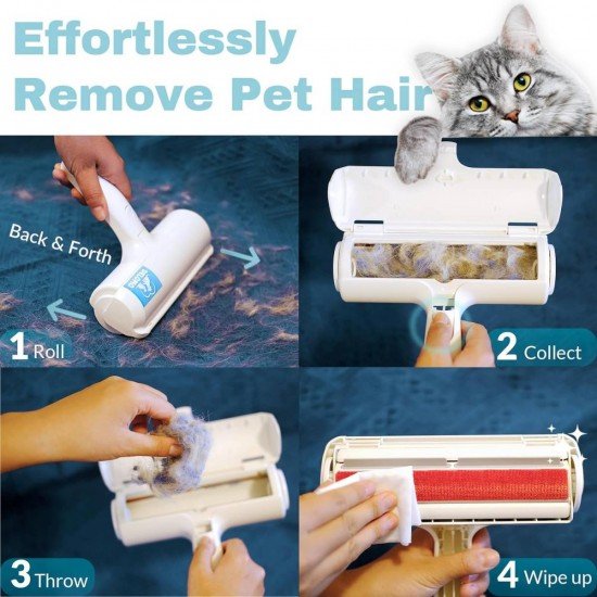 Escova Mágica Removedora Tira Pelos Roupa Sofá Cães Gatos