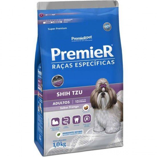 RAÇÃO PREMIER SHIH TZU RAÇAS ESPECÍFICAS PARA CÃES ADULTOS