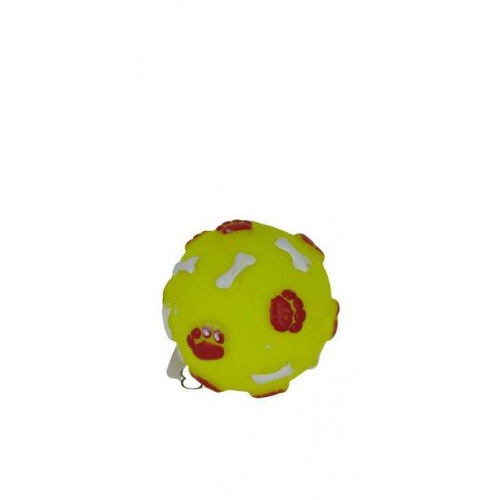 BRINQUEDO BOLA OSSOS COM PATAS E APITO