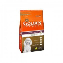 RAÇÃO GOLDEN FÓRMULA MINI BITS PARA CÃES ADULTOS PEQUENO PORTE SABOR CARNE E ARROZ