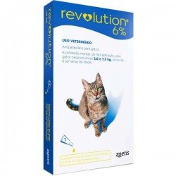 REVOLUTION ZOETIS 6% 0.75ML PARA GATOS 2,6KG A 7,5KG