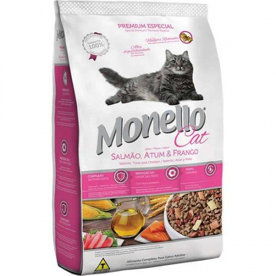 RAÇÃO SECA NUTRIRE MONELLO CAT SALMÃO, ATUM & FRANGO PARA GATOS ADULTOS RAÇÃO SECA NUTRIRE MONELLO CAT SALMÃO, ATUM & FRANGO PARA GATOS ADULTOS