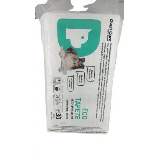 TAPETE HIGIÊNICO DOGS CARE ECO HIGH PREMIUM PARA CÃES FILHOTES E ADULTOS 30UNIDADES