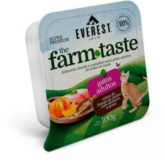 PATÊ EVEREST SUPER PREMIUM FARMS TASTE GATO FRANGO 100G PATÊ EVEREST SUPER PREMIUM FARMS TASTE GATO FRANGO 100G