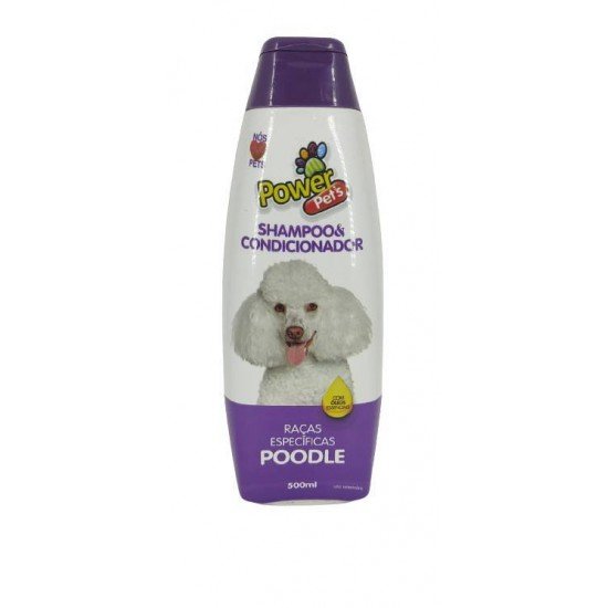 SHAMPOO & CONDICIONADOR POWER PETS RAÇAS ESPECÍFICAS (POODLE) 500ML