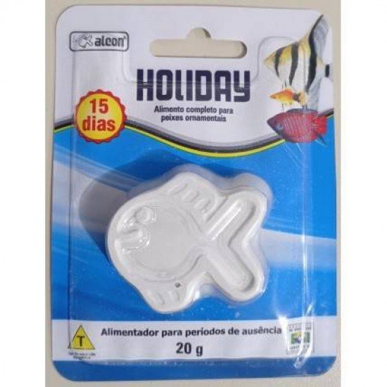ALIMENTO DE FÉRIAS PARA AQUÁRIO, SE DISSOLVE NA ÁGUA - RAÇÃO PARA PEIXES ALCON HOLIDAY DURAÇÃO 15 DIAS 20G ALIMENTO DE FÉRIAS PARA AQUÁRIO, SE DISSOLVE NA ÁGUA - RAÇÃO PARA PEIXES ALCON HOLIDAY DURAÇÃO 15 DIAS 20G