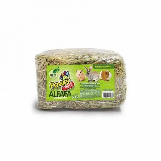 ALFAFA PRENSADA 500G POWER PETS