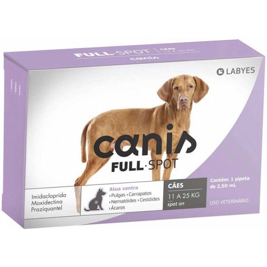 Antiparasitário Labyes Canis Full Spot para Cães de 11 Kg até 25 Kg