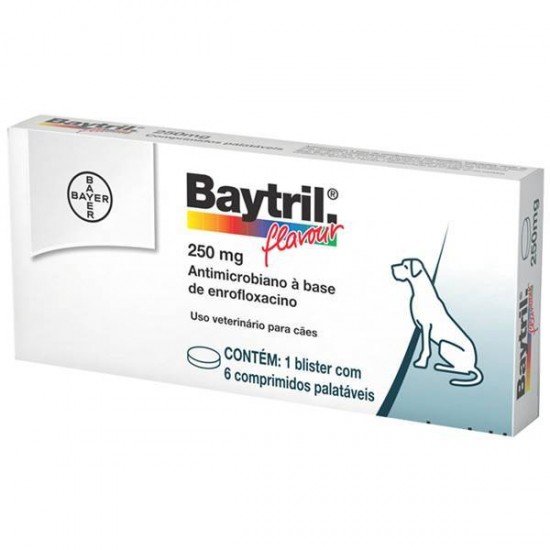 BAYTRIL FLAVOUR 250MG 6 COMPRIMIDOS