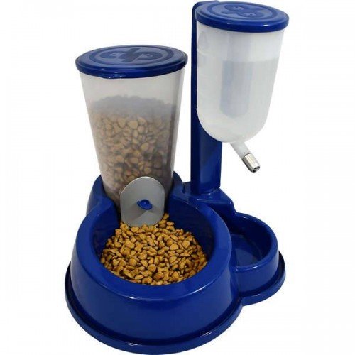 BEBEDOURO DUPLO MEDIO LUXO COM TUBO DE AGUA MMA PET