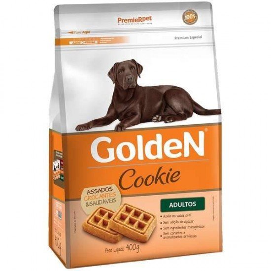 BISCOITO PREMIER PET GOLDEN COOKIE PARA CÃES ADULTOS