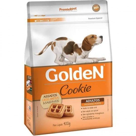 BISCOITO PREMIER PET GOLDEN COOKIE PARA CÃES ADULTOS MINI BITS
