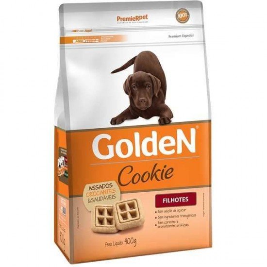 BISCOITO PREMIER PET GOLDEN COOKIE PARA CÃES FILHOTES