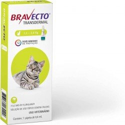 ANTIPULGAS MSD BRAVECTO TRANSDERMAL PARA GATOS DE 1,2 A 2,8 KG