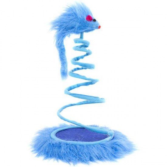 BRINQUEDO MOLA INTERATIVA COM RATINHO PARA GATOS