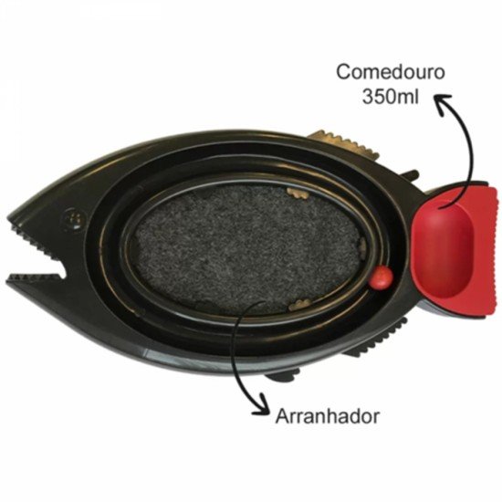 Brinquedo Durafish Arranhador Preto Gatos Dura Pets Toys