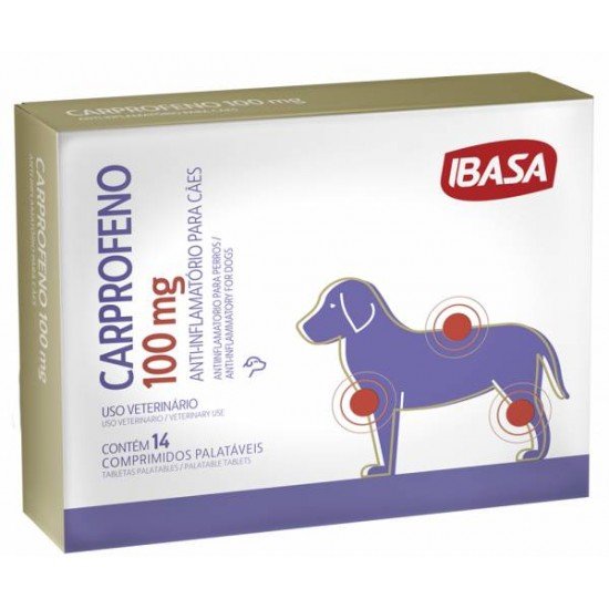 ANTI-INFLAMATÓRIO IBASA CARPROFENO PARA CÃES