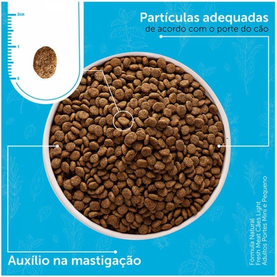 Ração Seca Fórmula Natural Fresh Meat Cães Light Raças Mini e Pequena