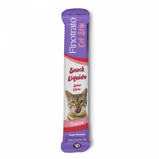 FINOTRATO CAT STIX CARNE GATOS SNACK LÍQUIDO 15G